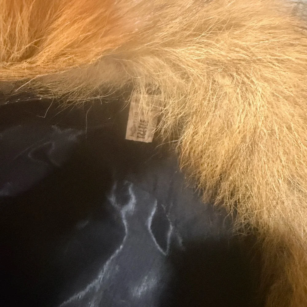Red fox fur scarf & fox hat luxurious long hair Cossack hat new gold fox scarf - Picture 8 of 16